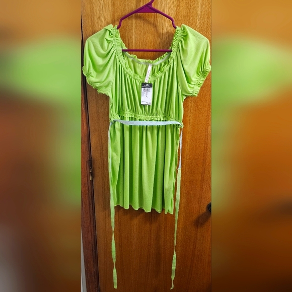 Rue21 Tops - Green Rue21 Top with Tie Belt